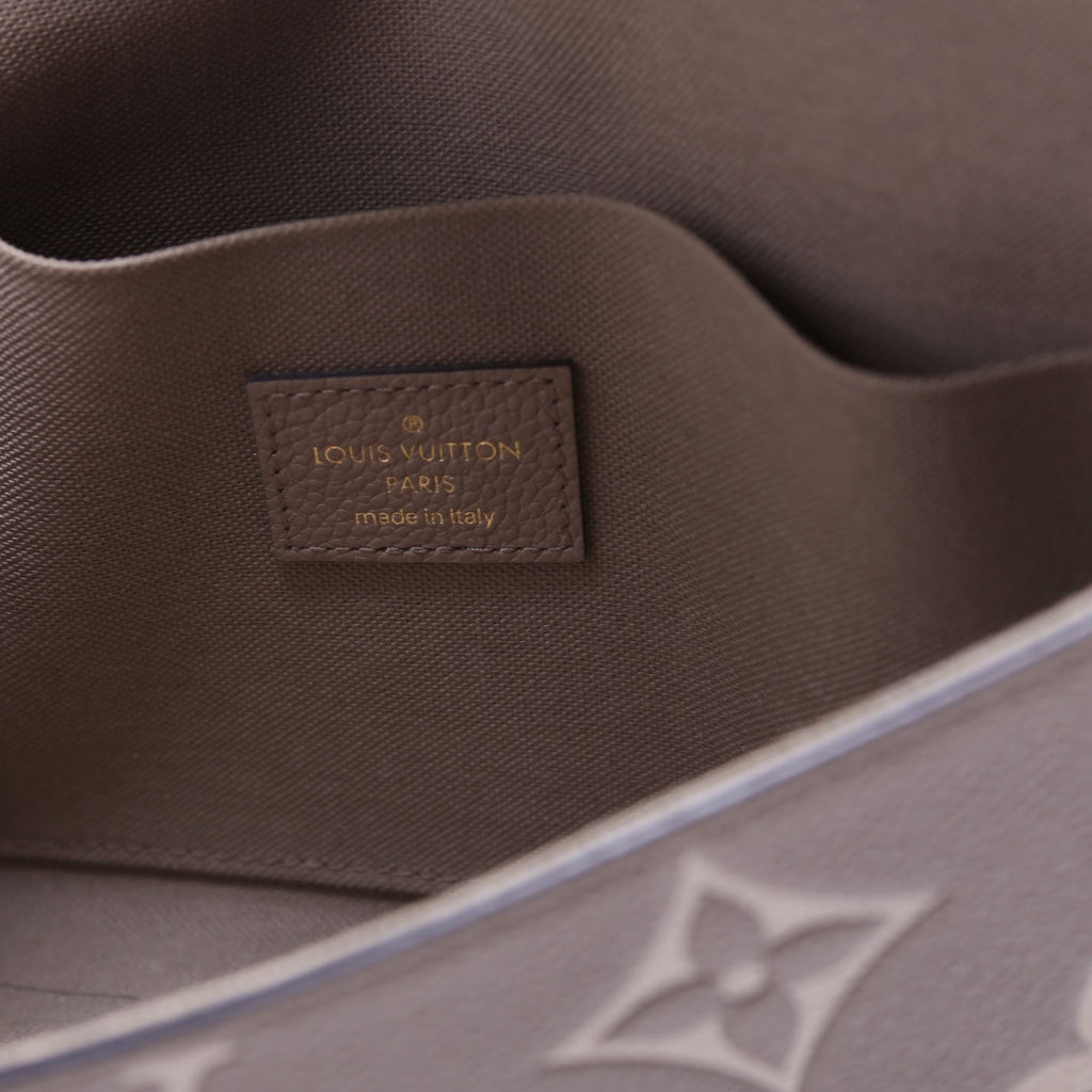 Pochette Felicie Bicolor Empreinte Turtle Dove