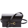 723314 Horsebit 1955 Calfskin Shoulder Bag Black