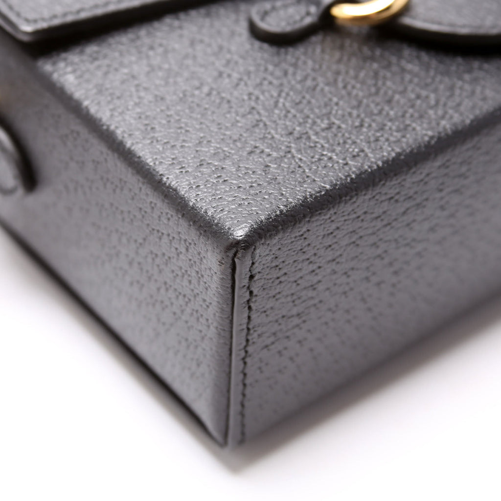 723314 Horsebit 1955 Calfskin Shoulder Bag Black