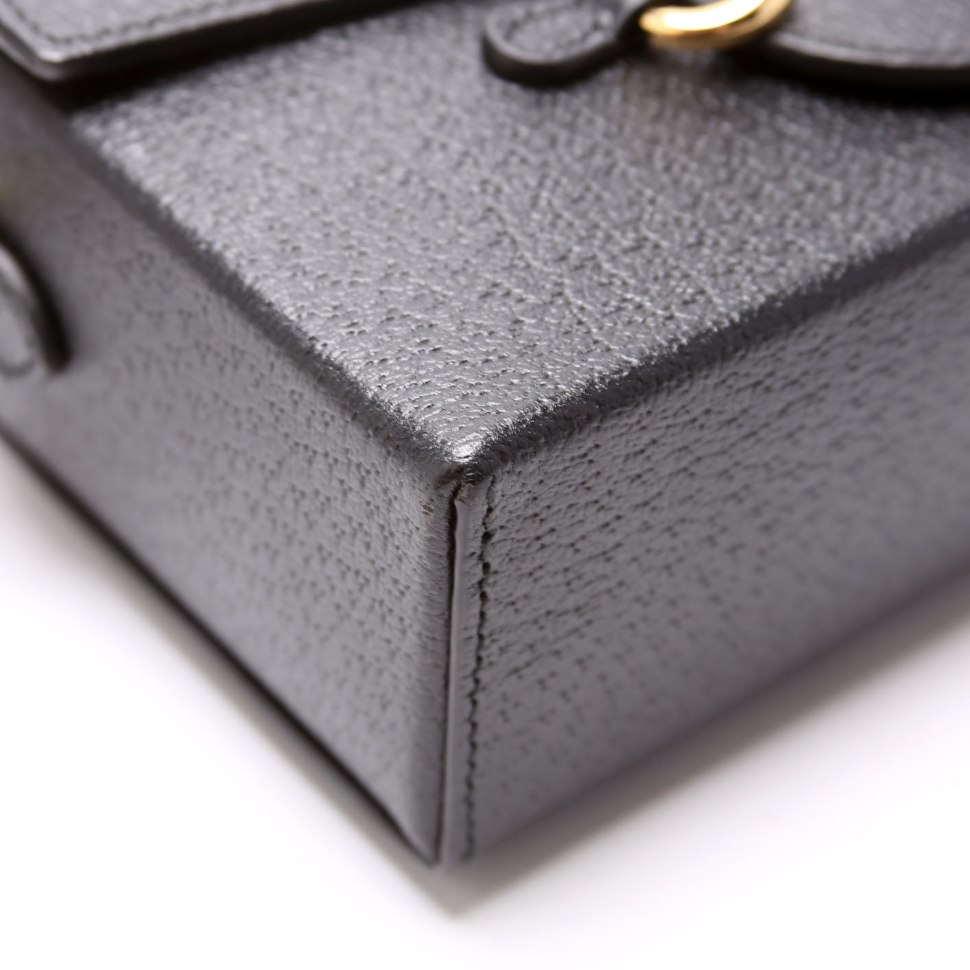 723314 Horsebit 1955 Calfskin Shoulder Bag Black