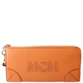 Aren Zip Around Wallet Spanish Calfskin Orange