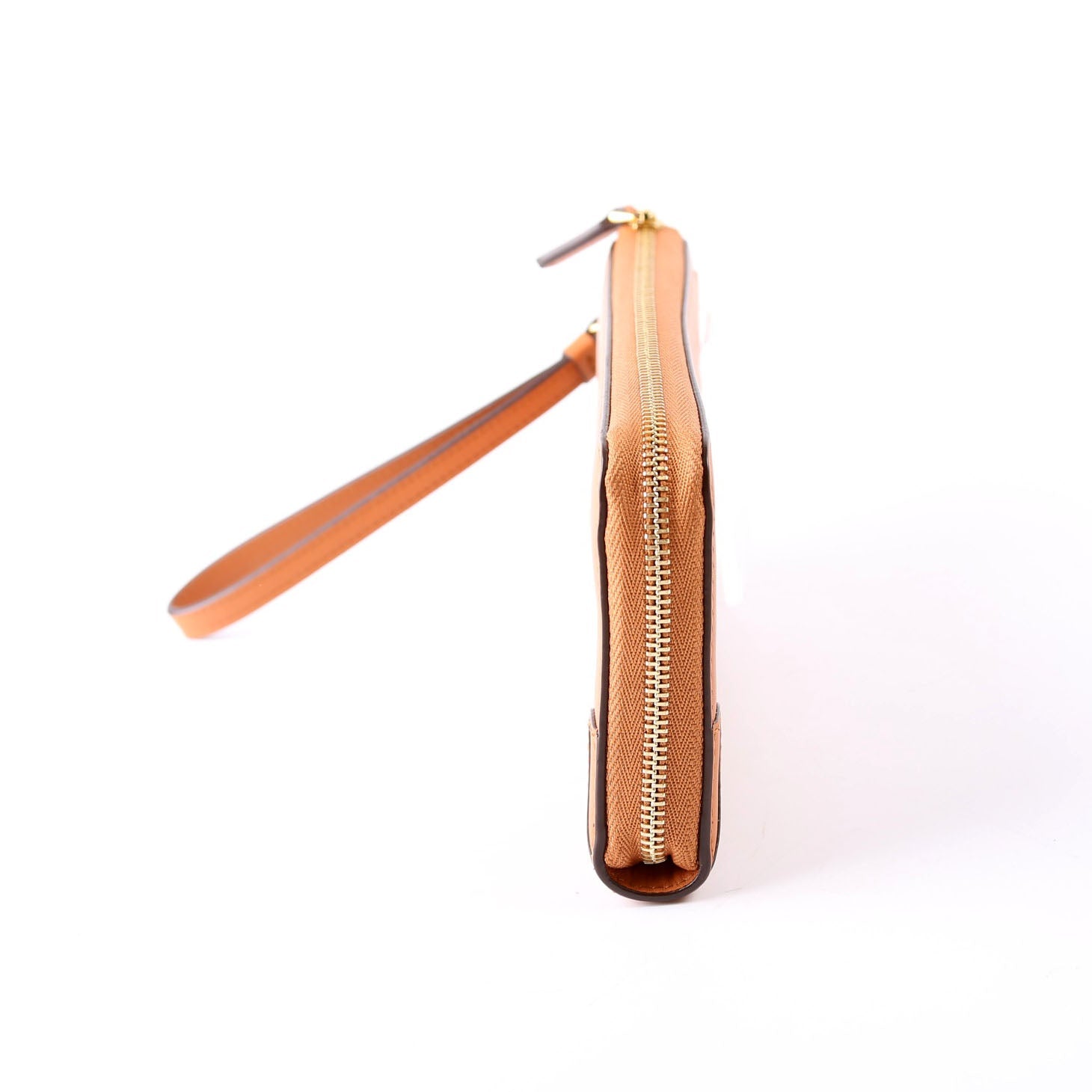 Aren Zip Around Wallet Spanish Calfskin Orange