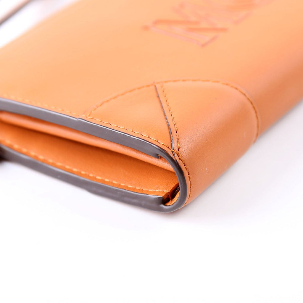 Aren Zip Around Wallet Spanish Calfskin Orange