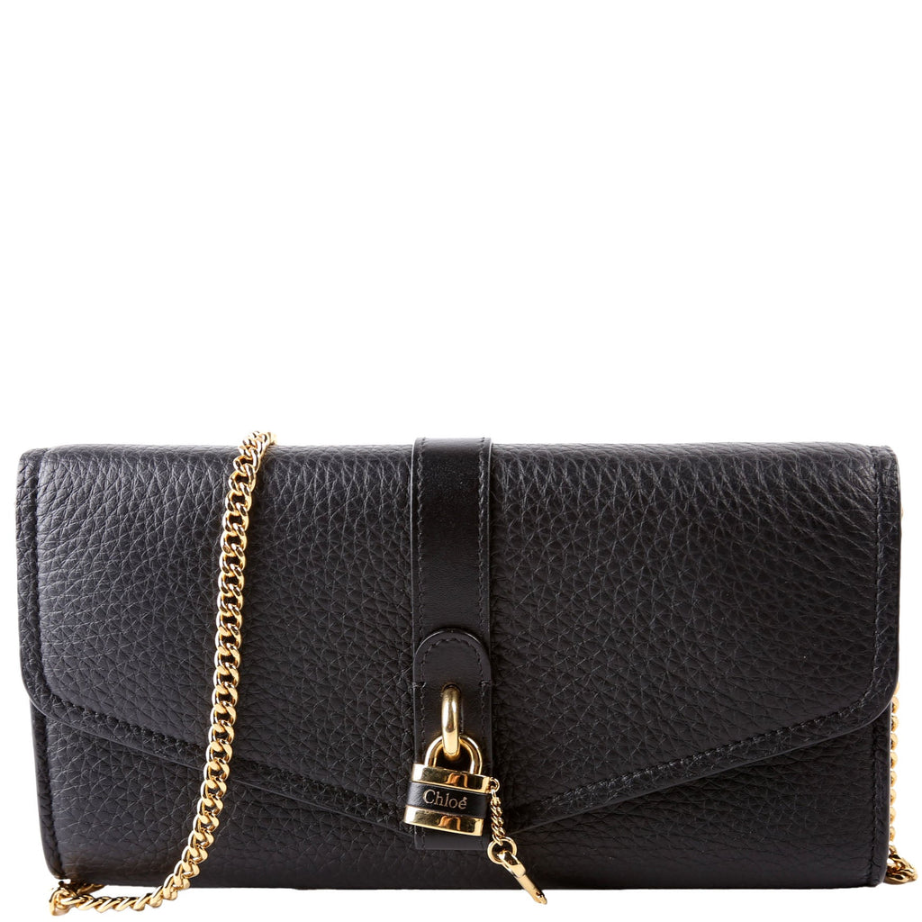 Aby Grain Leather WOC Black