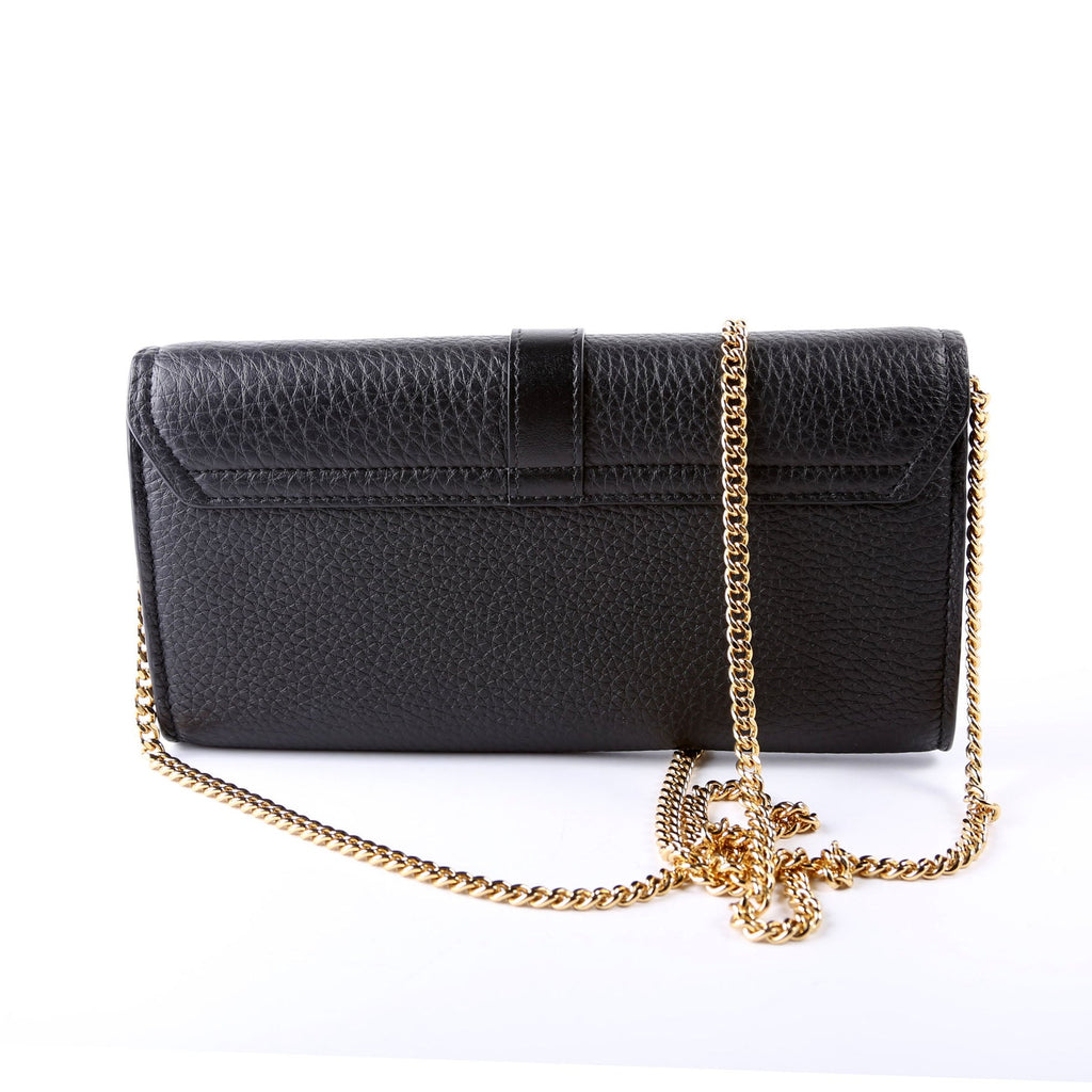 Aby Grain Leather WOC Black