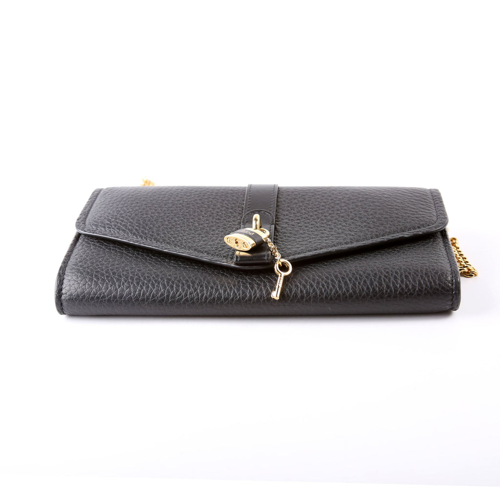 Aby Grain Leather WOC Black