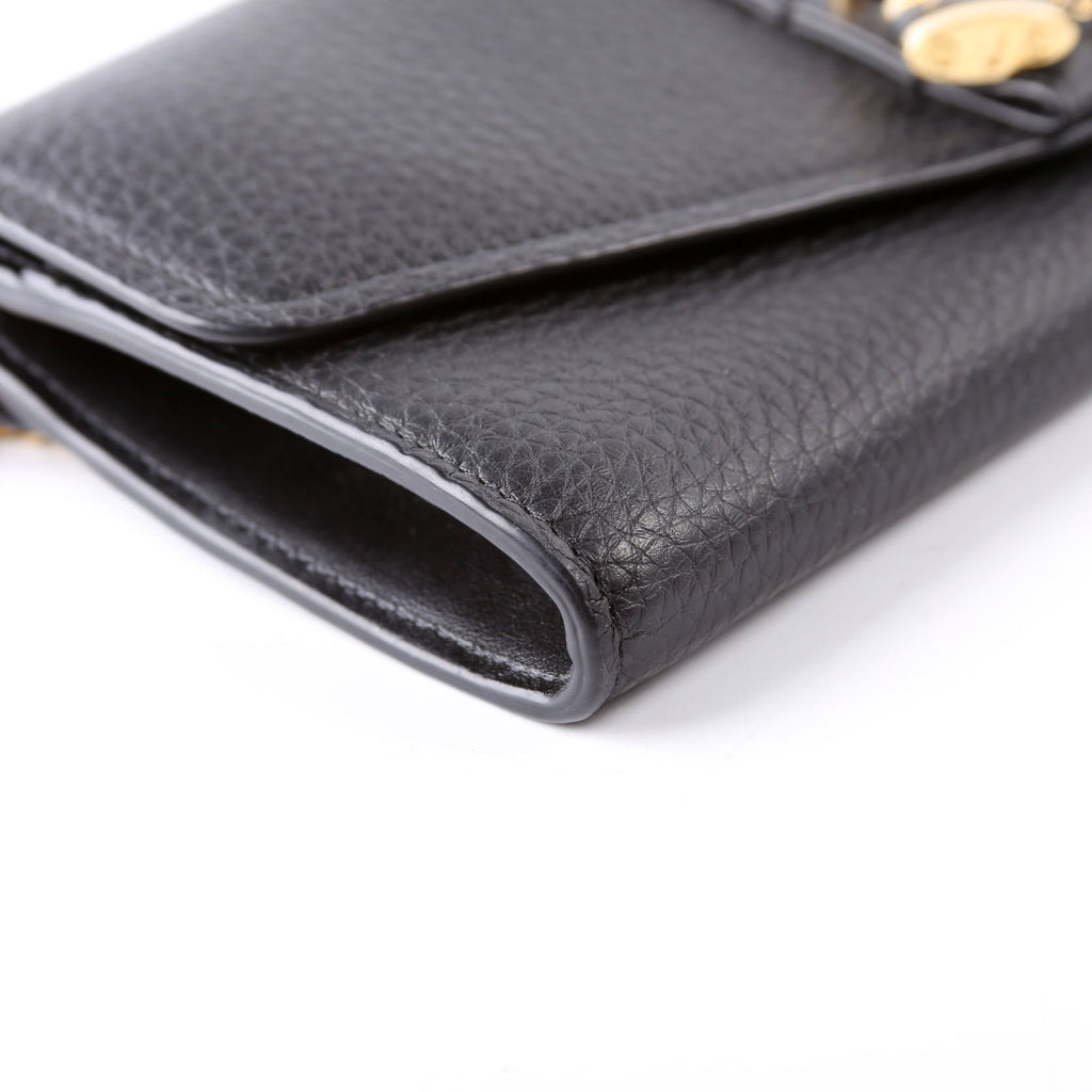 Aby Grain Leather WOC Black