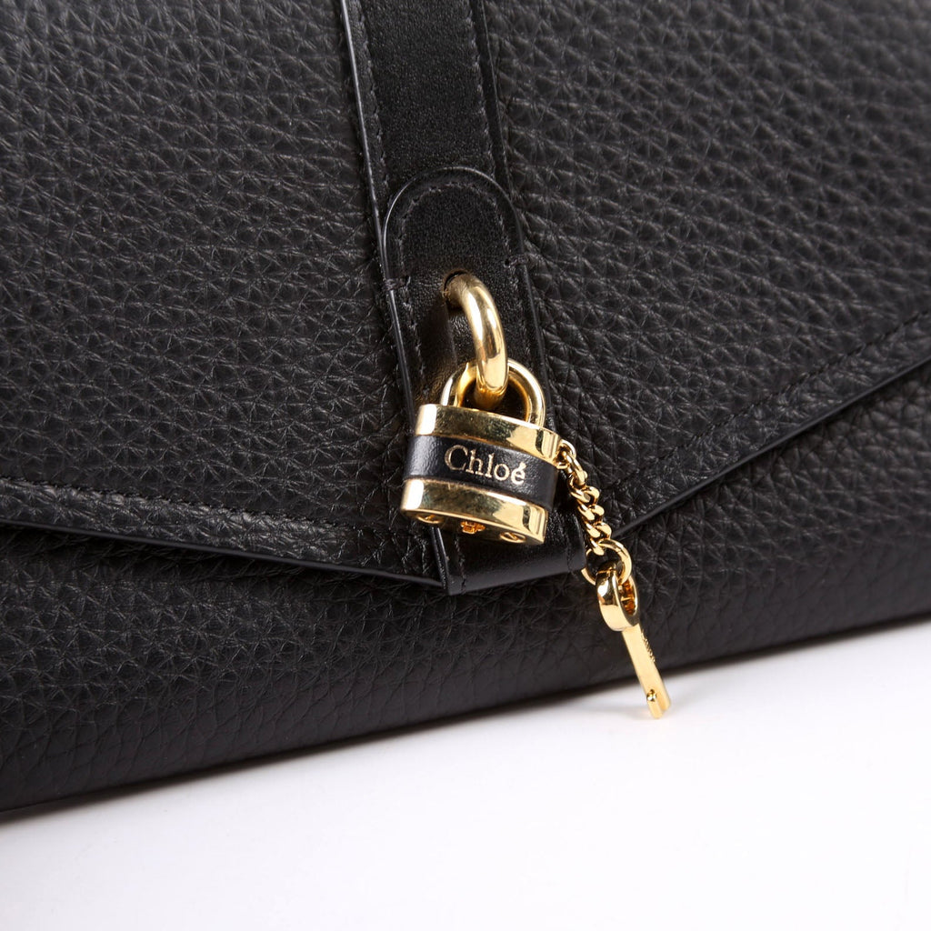Aby Grain Leather WOC Black