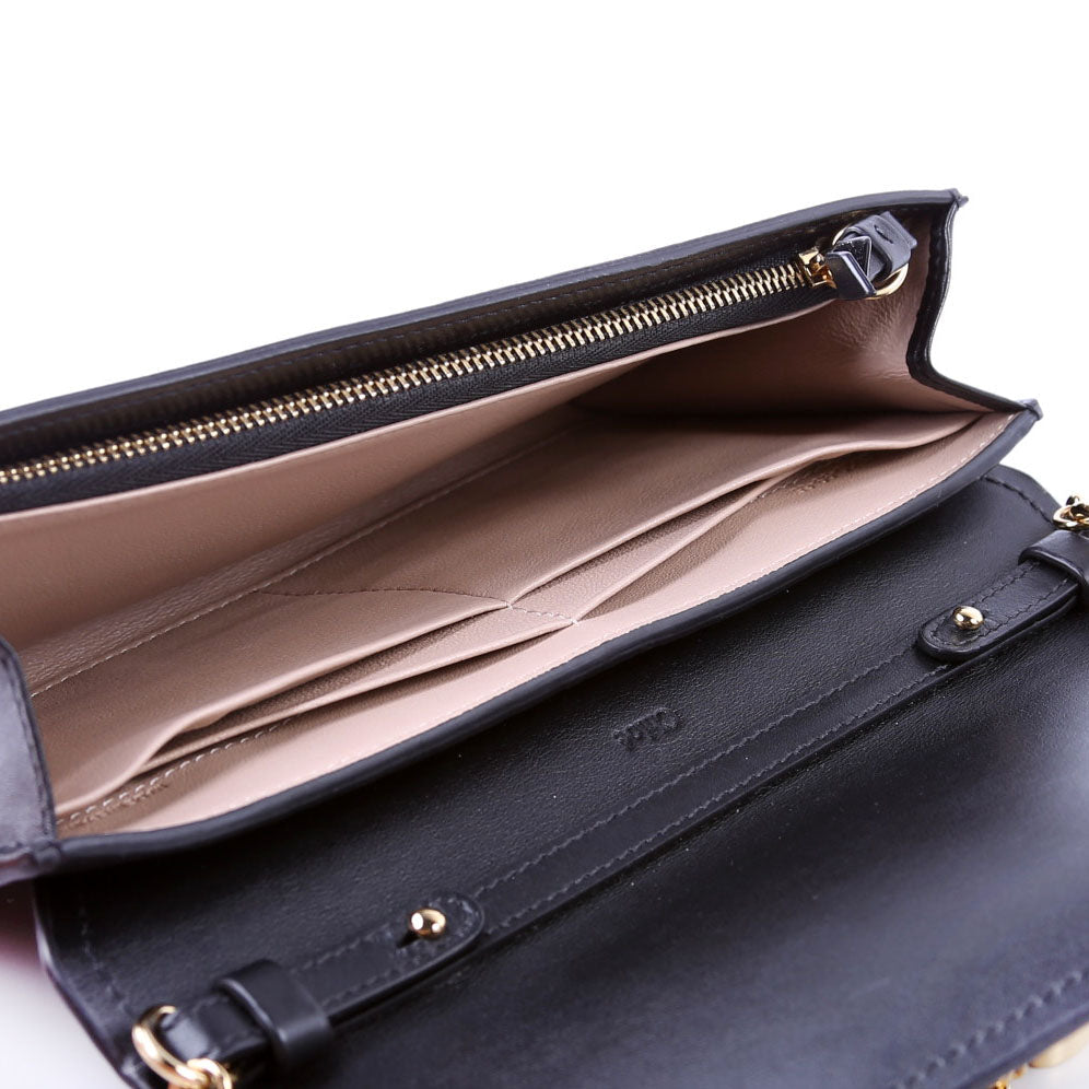 Aby Grain Leather WOC Black