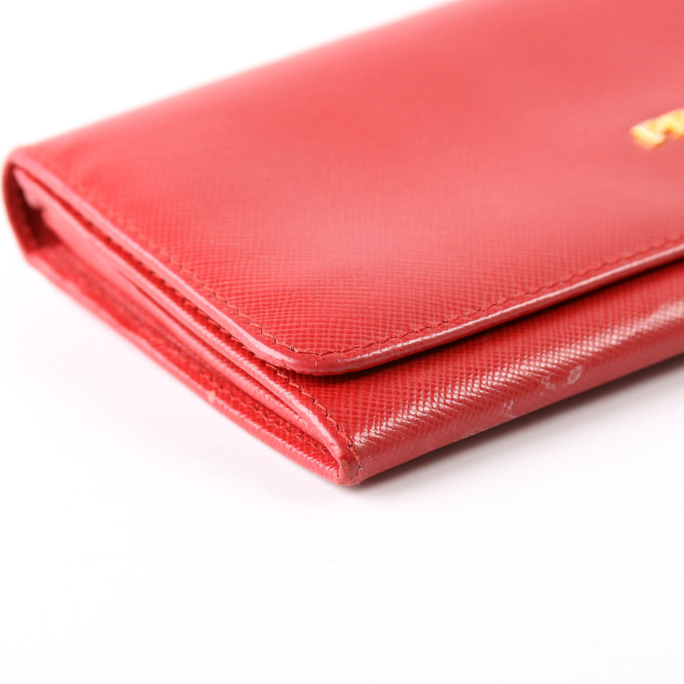 1N1132 Saffiano Snap Wallet Red