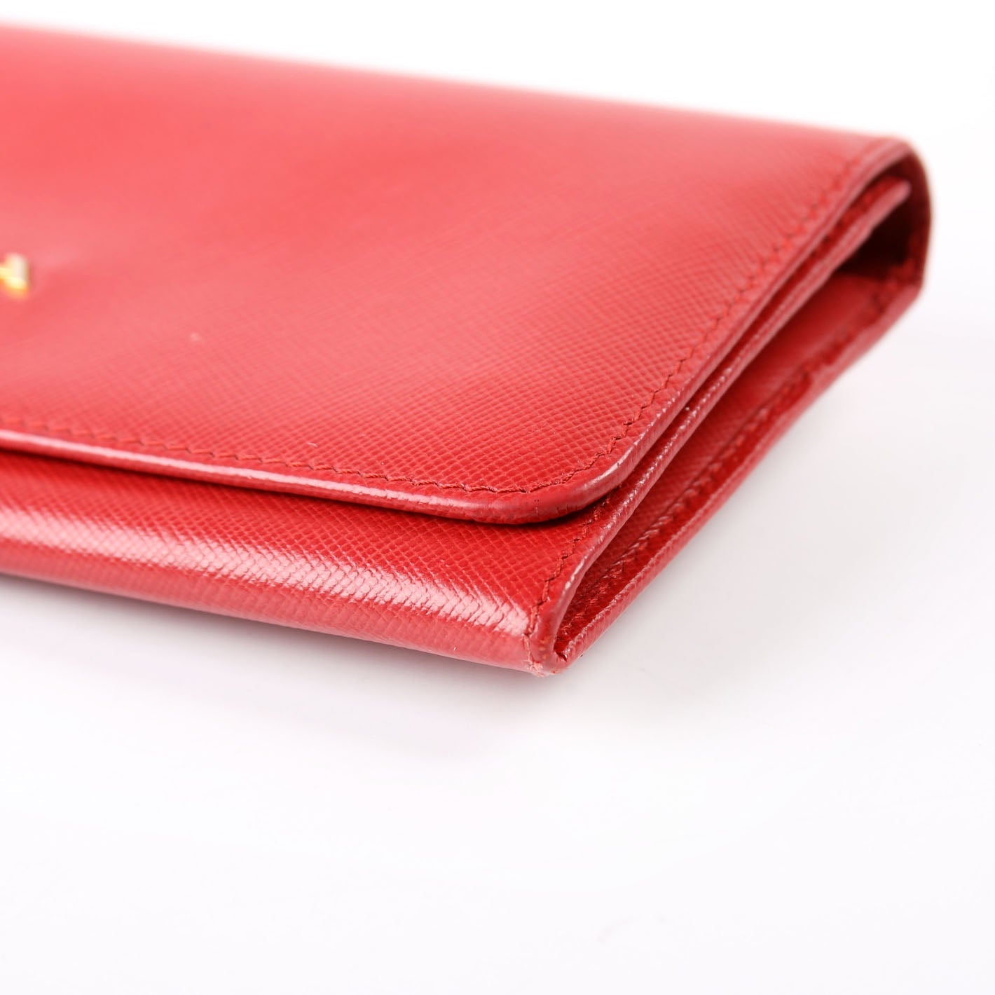 1N1132 Saffiano Snap Wallet Red