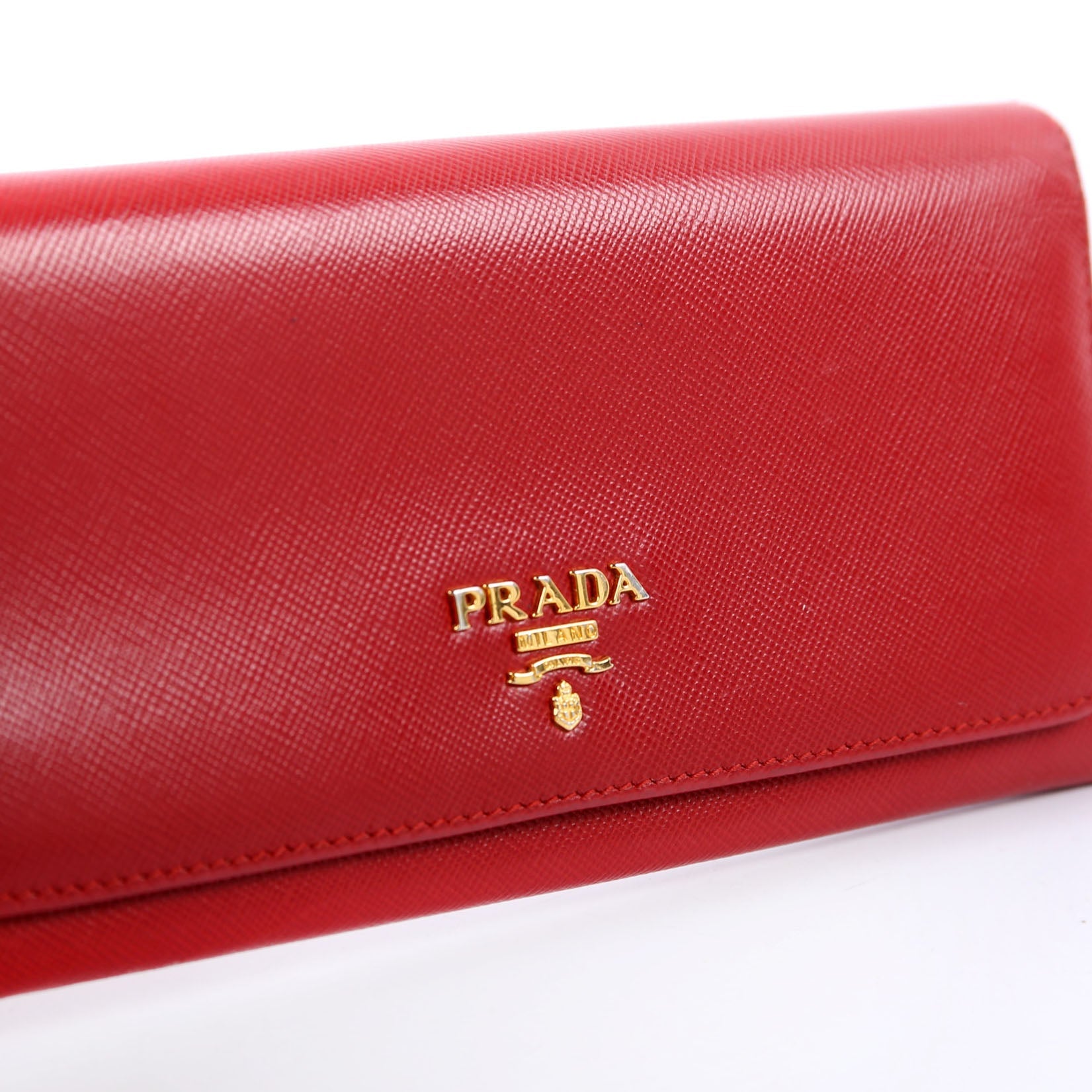 1N1132 Saffiano Snap Wallet Red