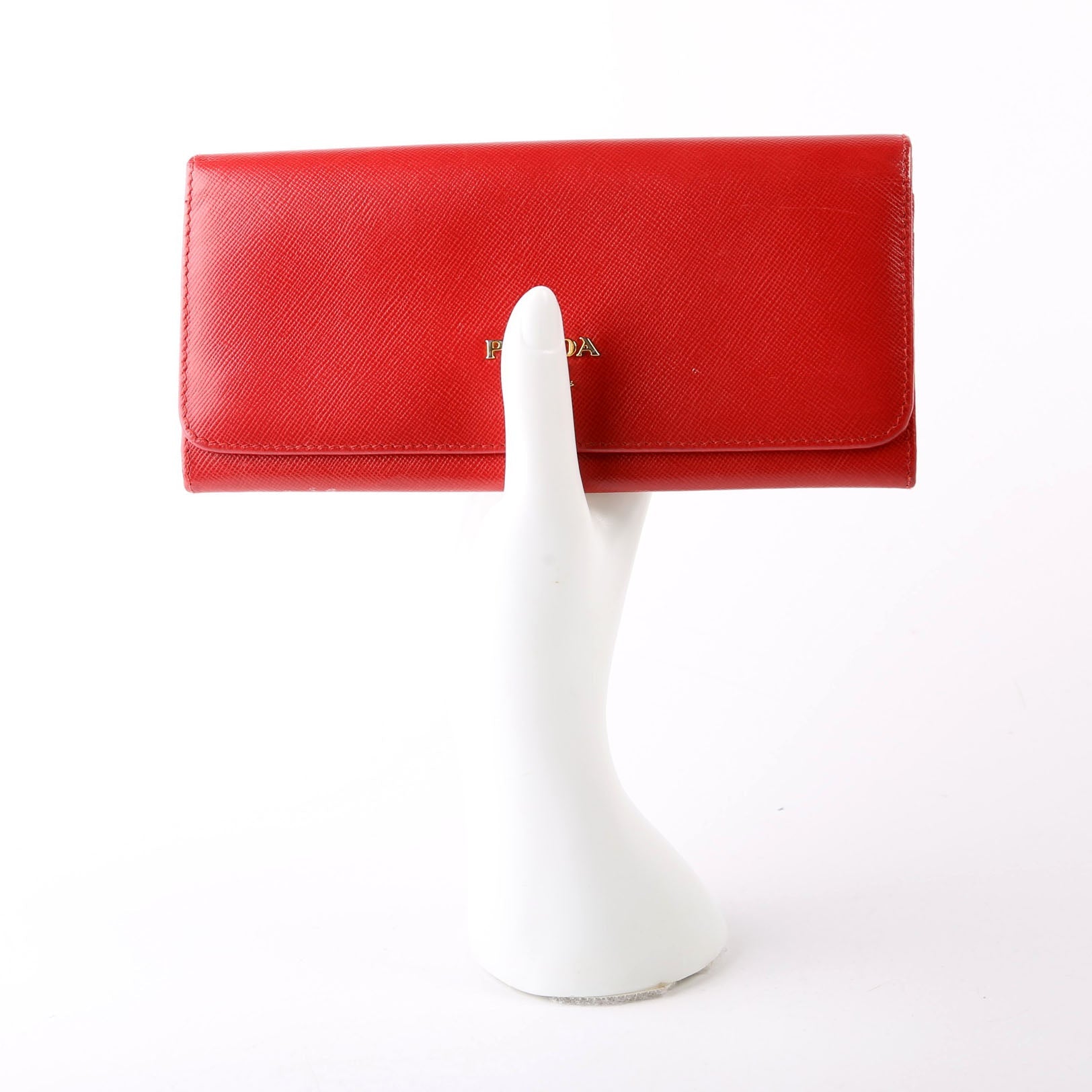 1N1132 Saffiano Snap Wallet Red