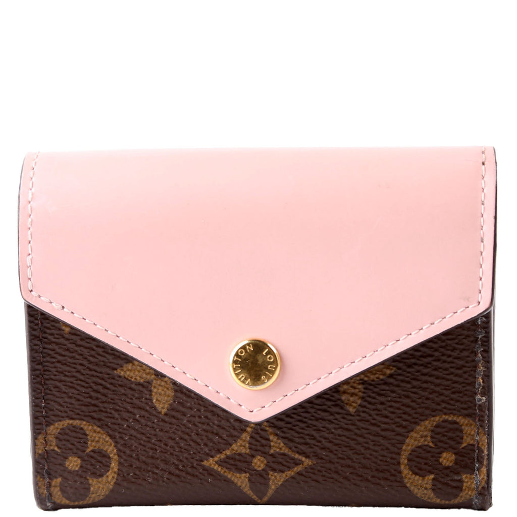 Zoe Wallet Monogram Pink