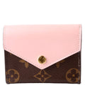 Zoe Wallet Monogram Pink