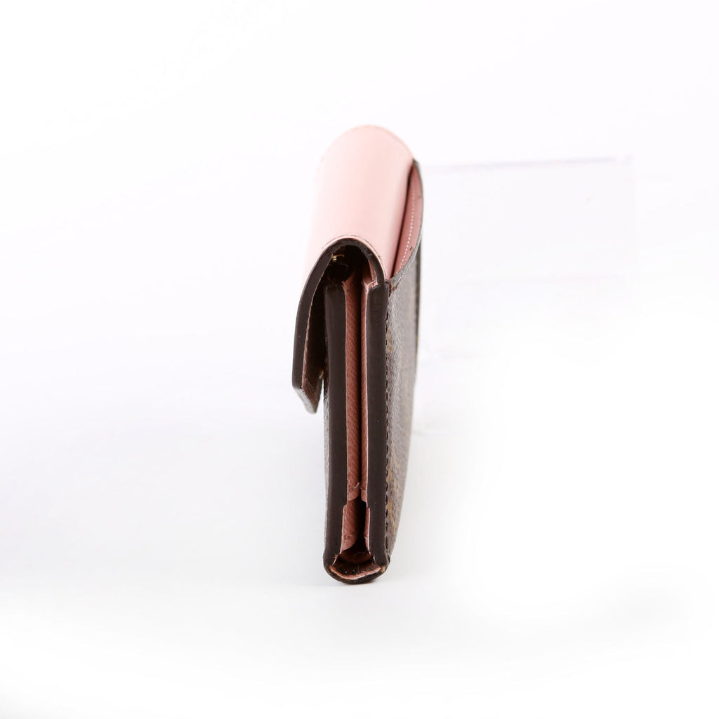 Zoe Wallet Monogram Pink