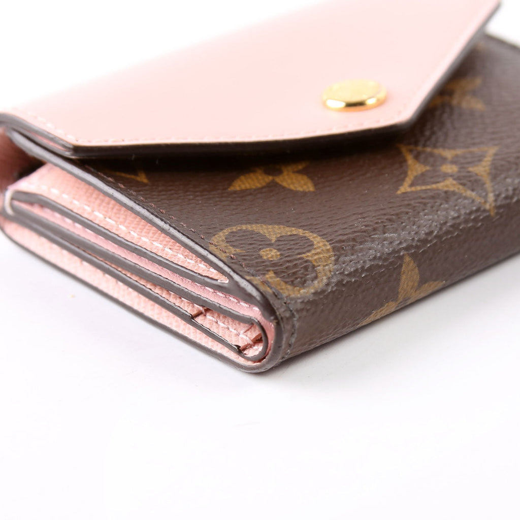 Zoe Wallet Monogram Pink