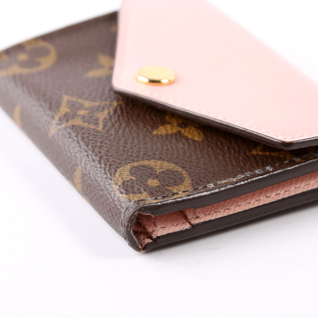 Zoe Wallet Monogram Pink