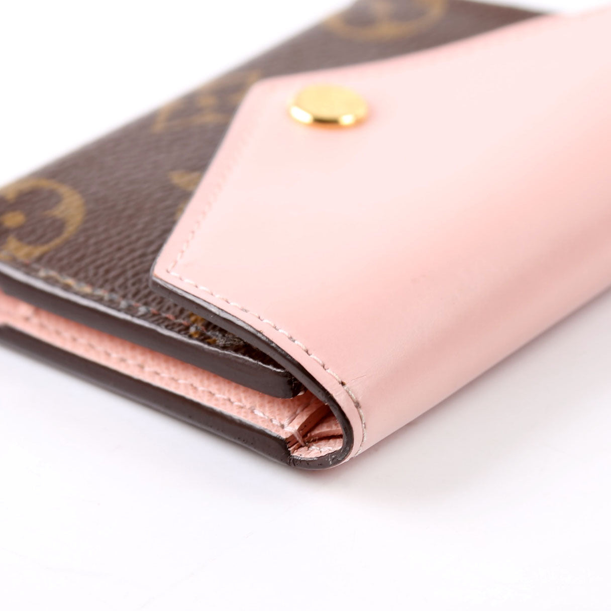 Zoe Wallet Monogram Pink