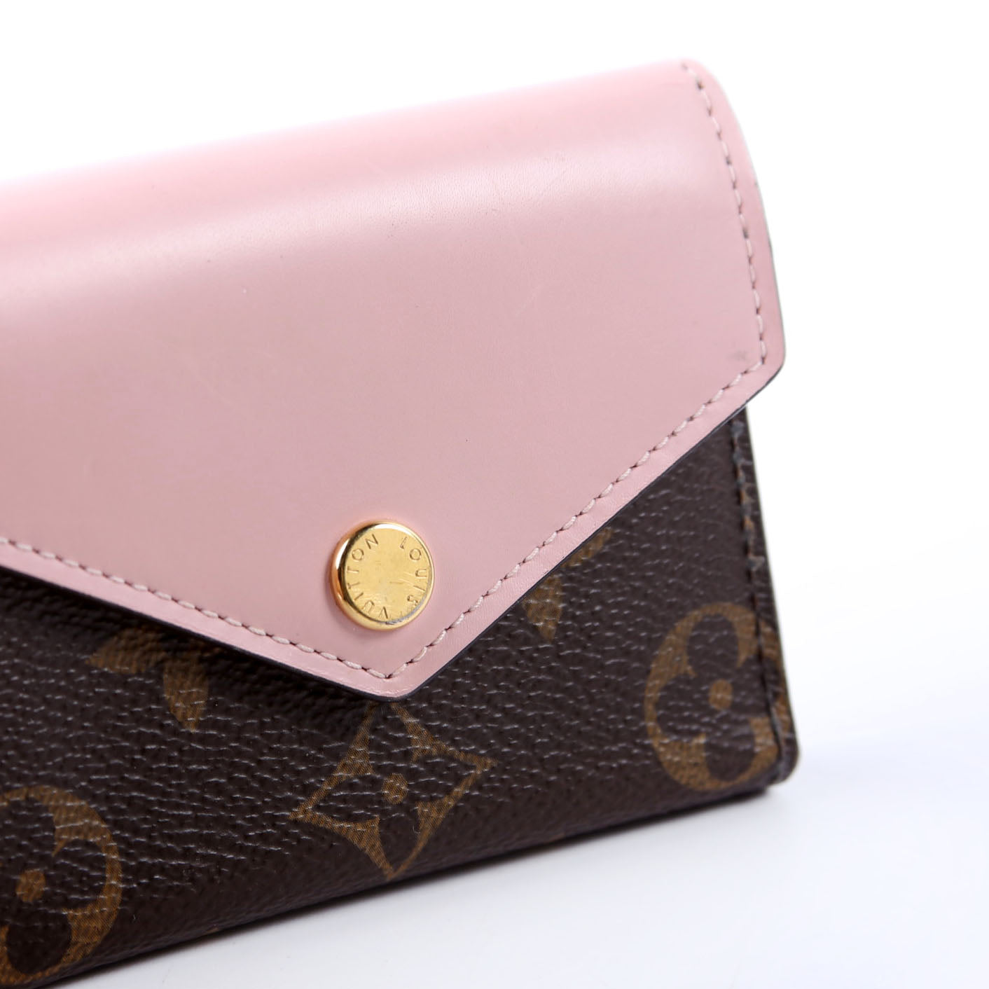 Zoe Wallet Monogram Pink