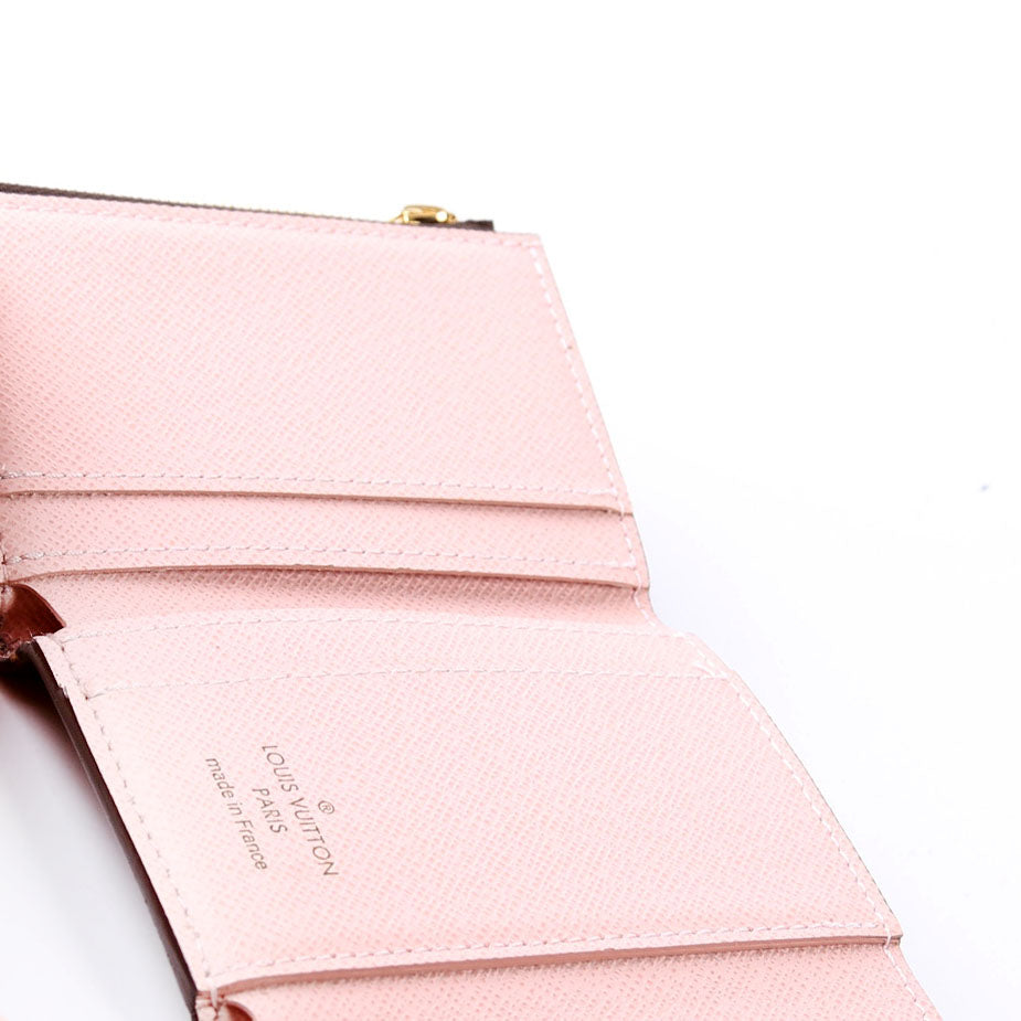 Zoe Wallet Monogram Pink