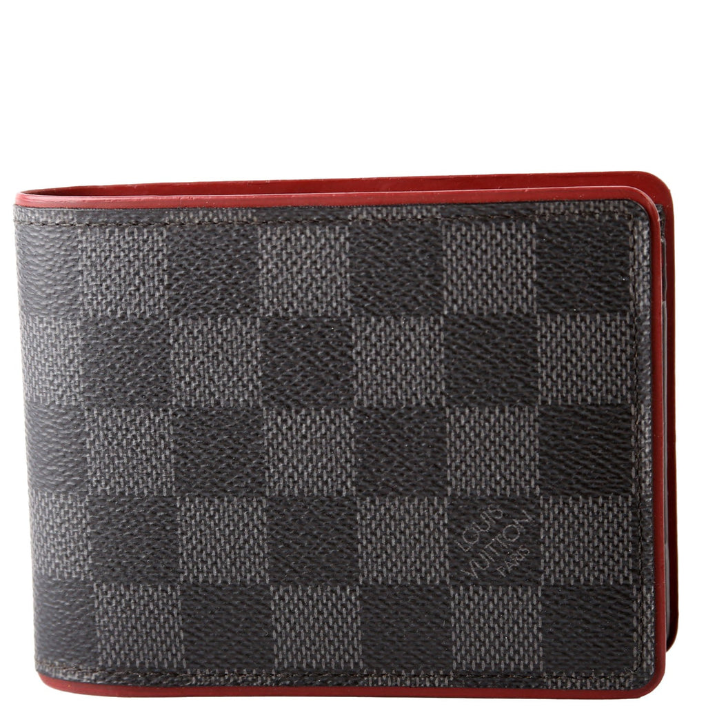 Mens Multiple Wallet Damier Graphite/Leather