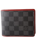 Mens Multiple Wallet Damier Graphite/Leather