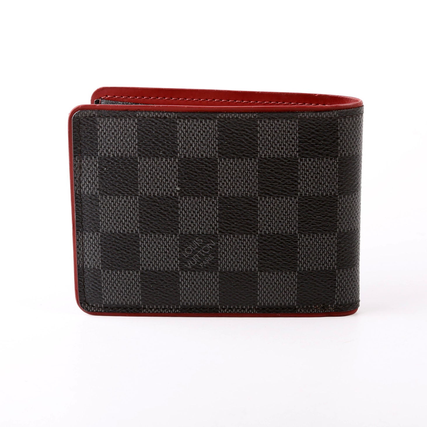 Mens Multiple Wallet Damier Graphite/Leather
