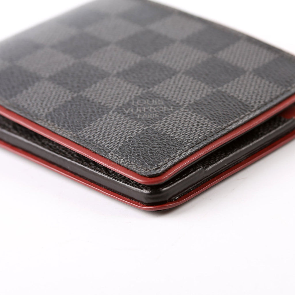 Mens Multiple Wallet Damier Graphite/Leather