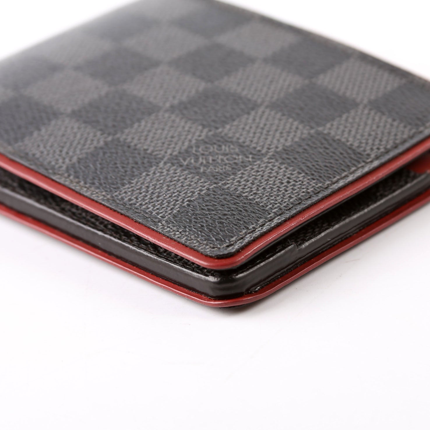 Mens Multiple Wallet Damier Graphite/Leather