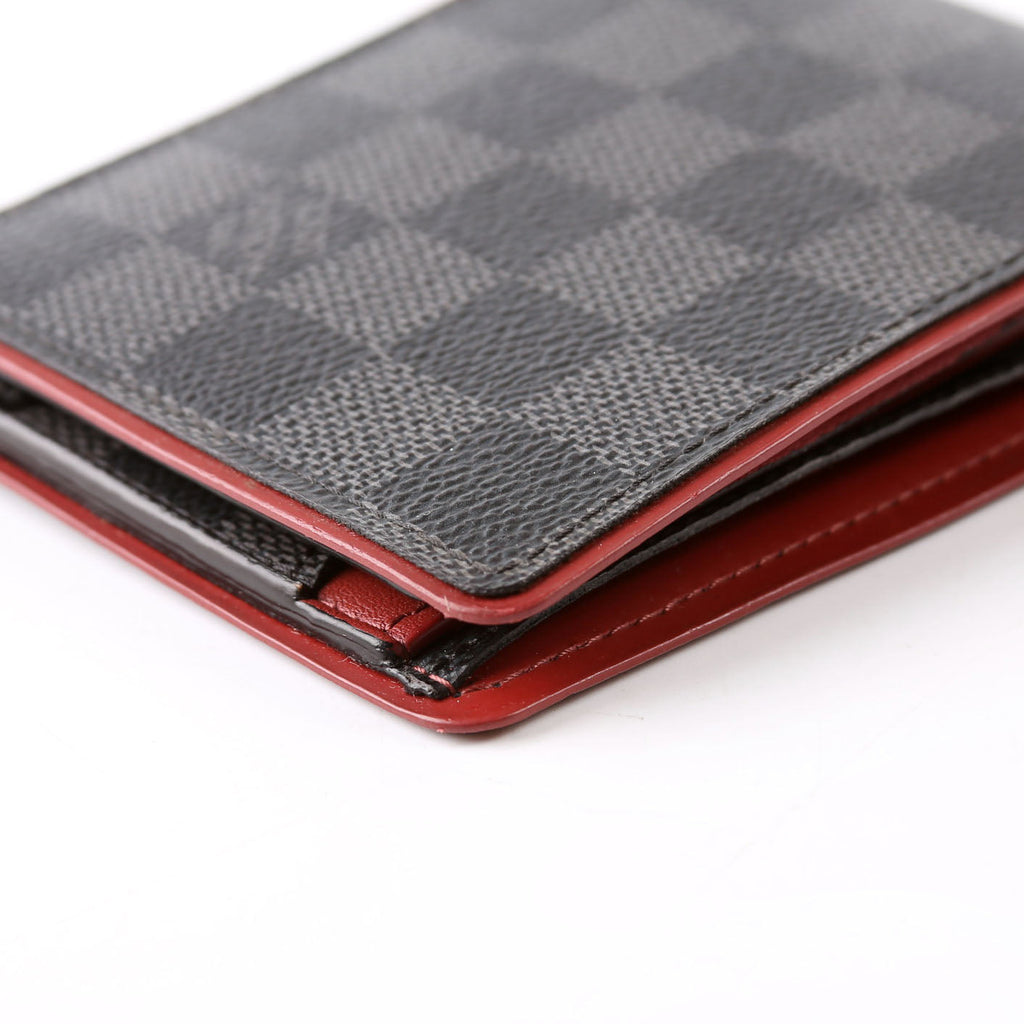 Mens Multiple Wallet Damier Graphite/Leather