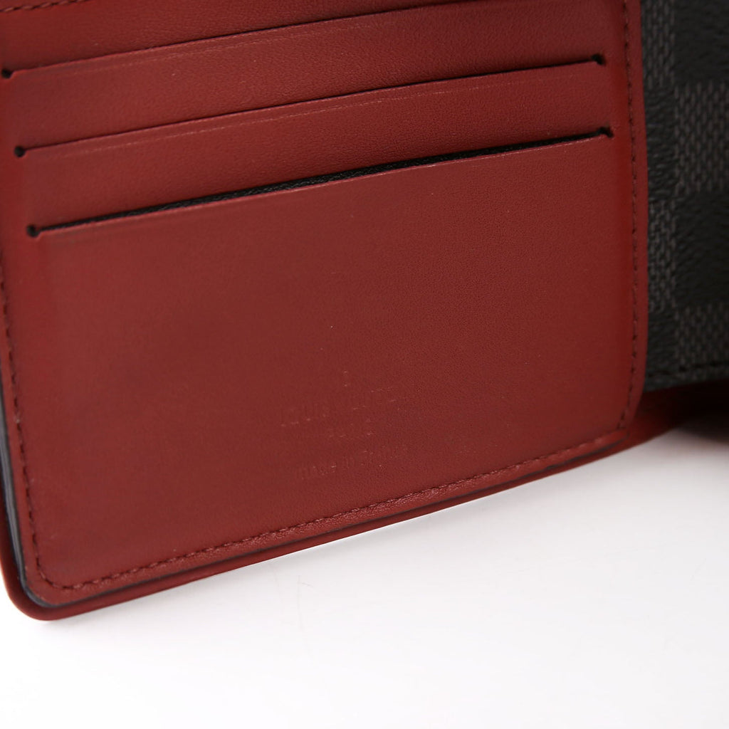 Mens Multiple Wallet Damier Graphite/Leather
