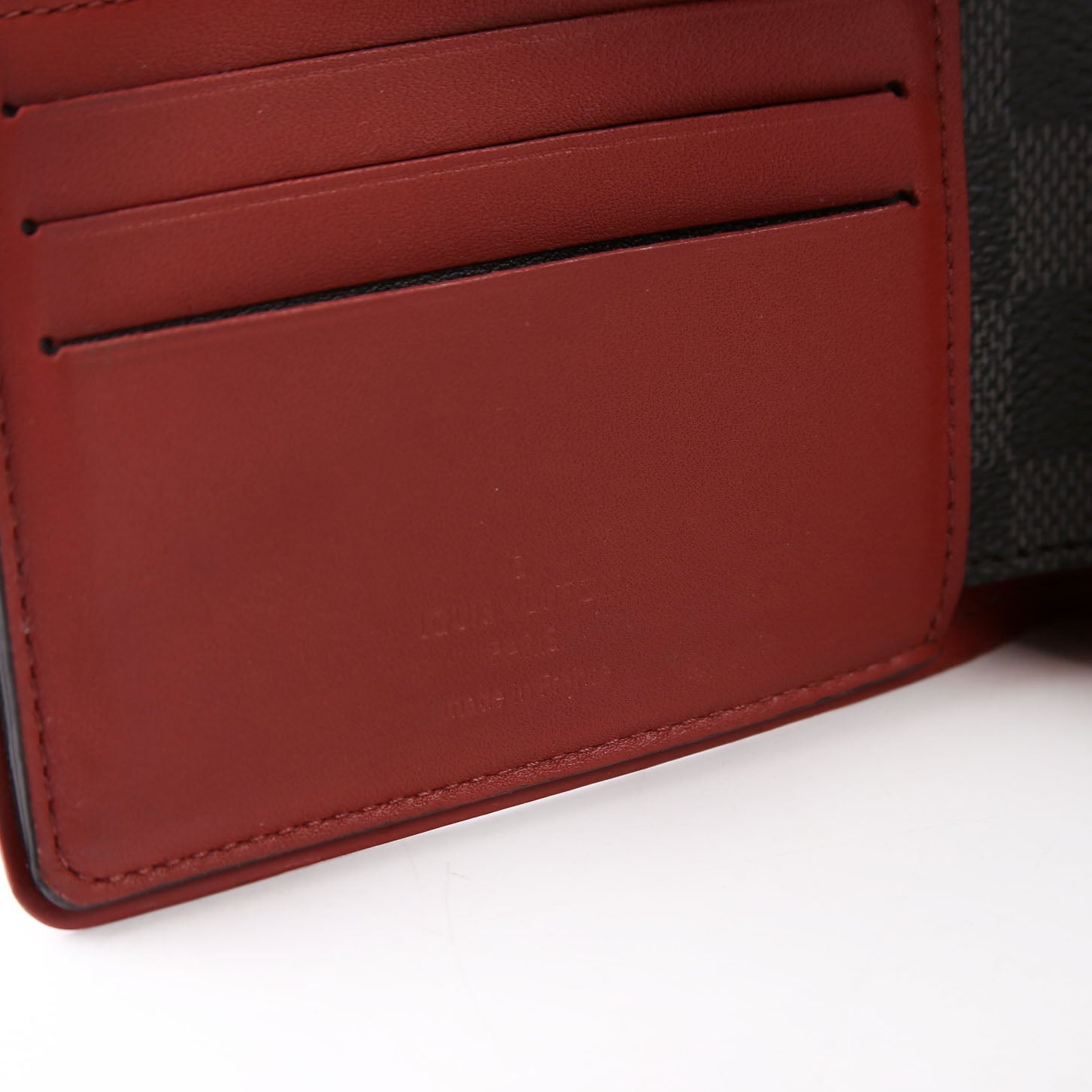 Mens Multiple Wallet Damier Graphite/Leather