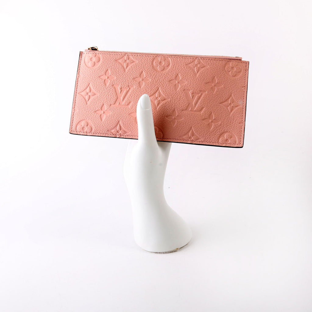Pochette Felicie Zip Insert Only Empreinte Pink
