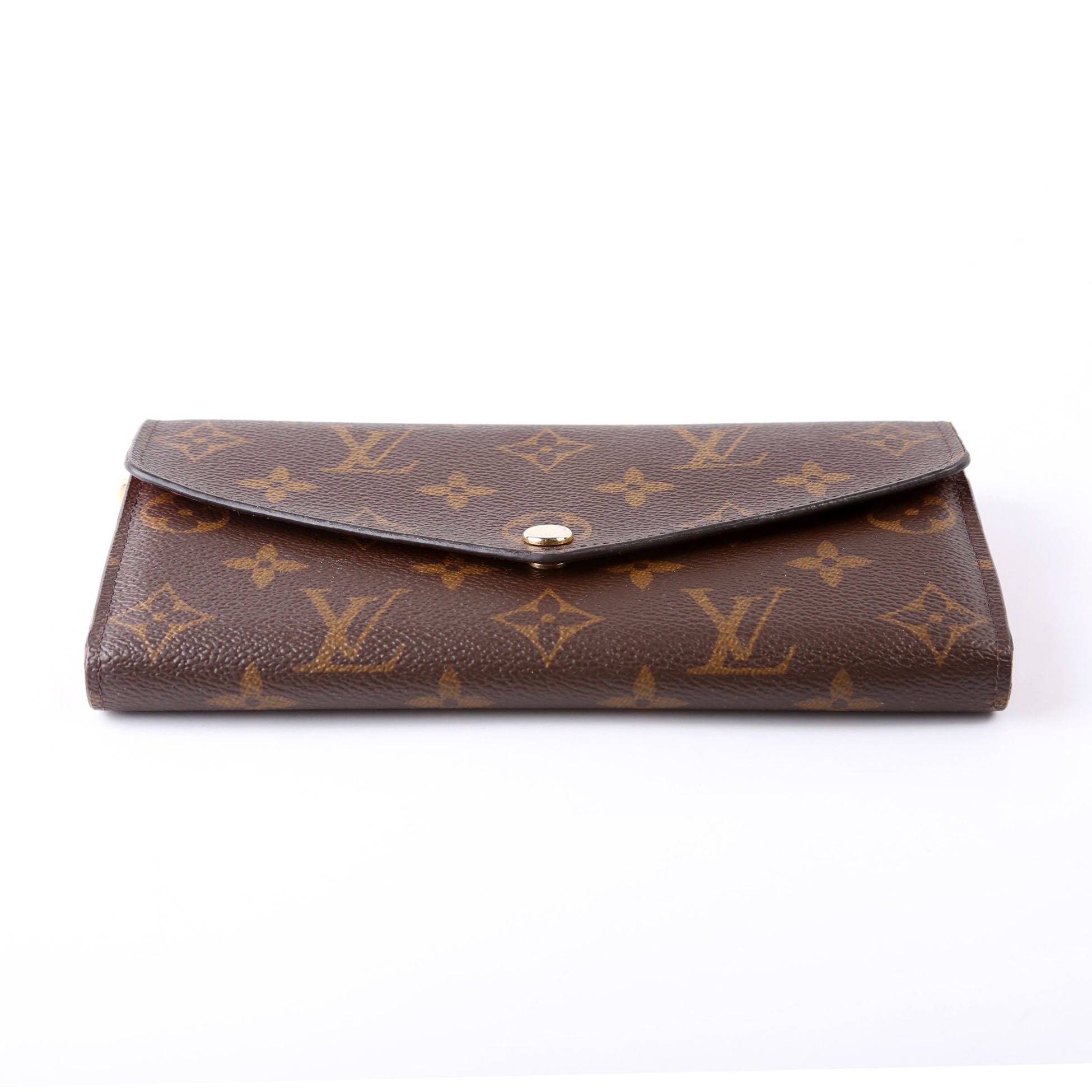 Sarah Wallet Monogram Newer Red