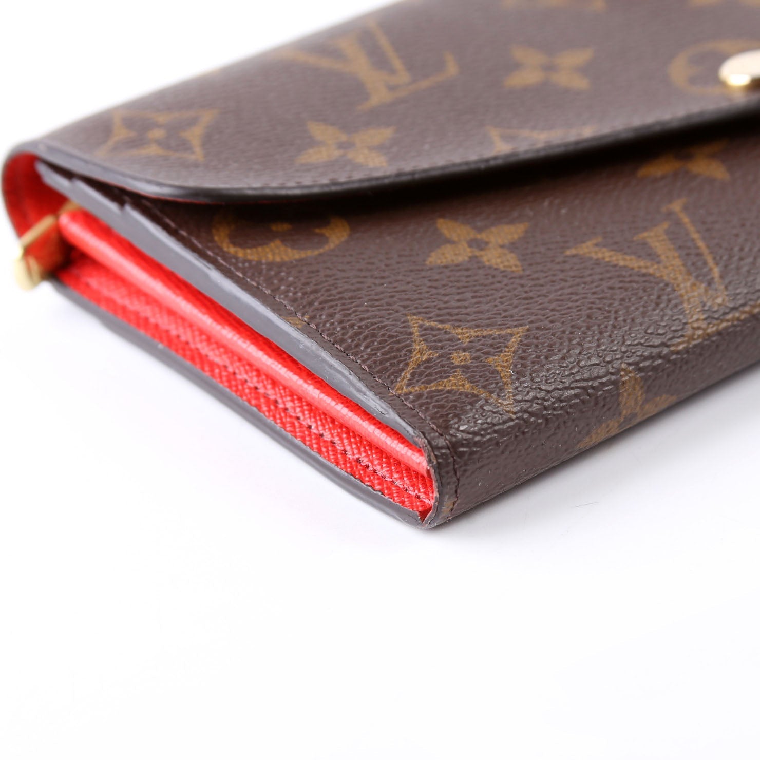 Sarah Wallet Monogram Newer Red