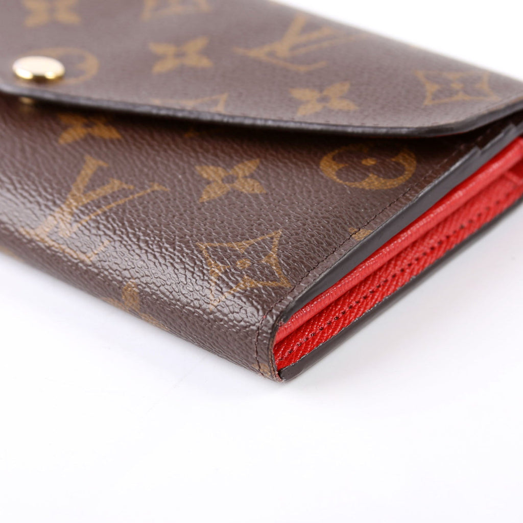 Sarah Wallet Monogram Newer Red