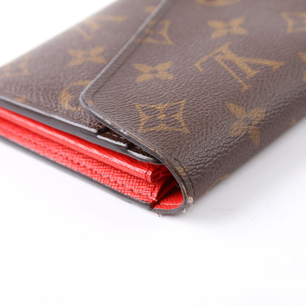 Sarah Wallet Monogram Newer Red