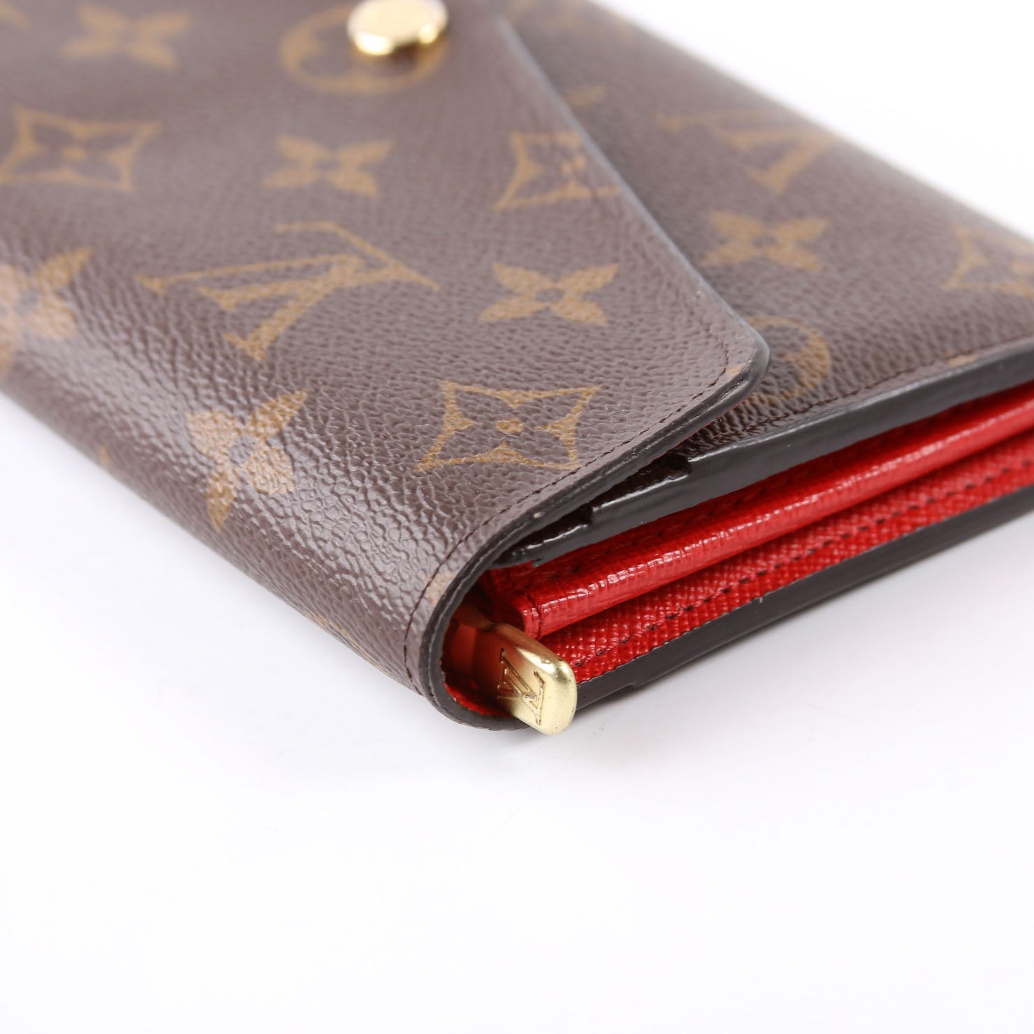 Sarah Wallet Monogram Newer Red