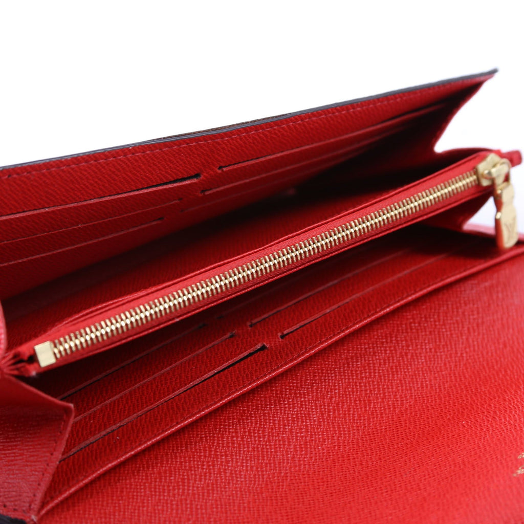 Sarah Wallet Monogram Newer Red