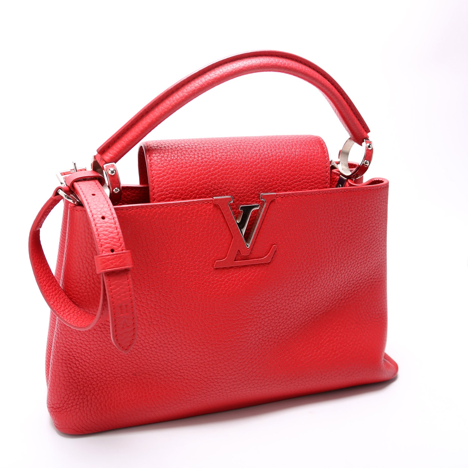 Capucines PM Taurillon Red