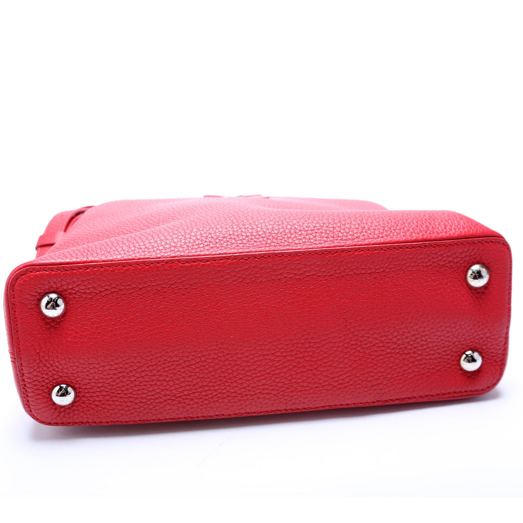 Capucines PM Taurillon Red