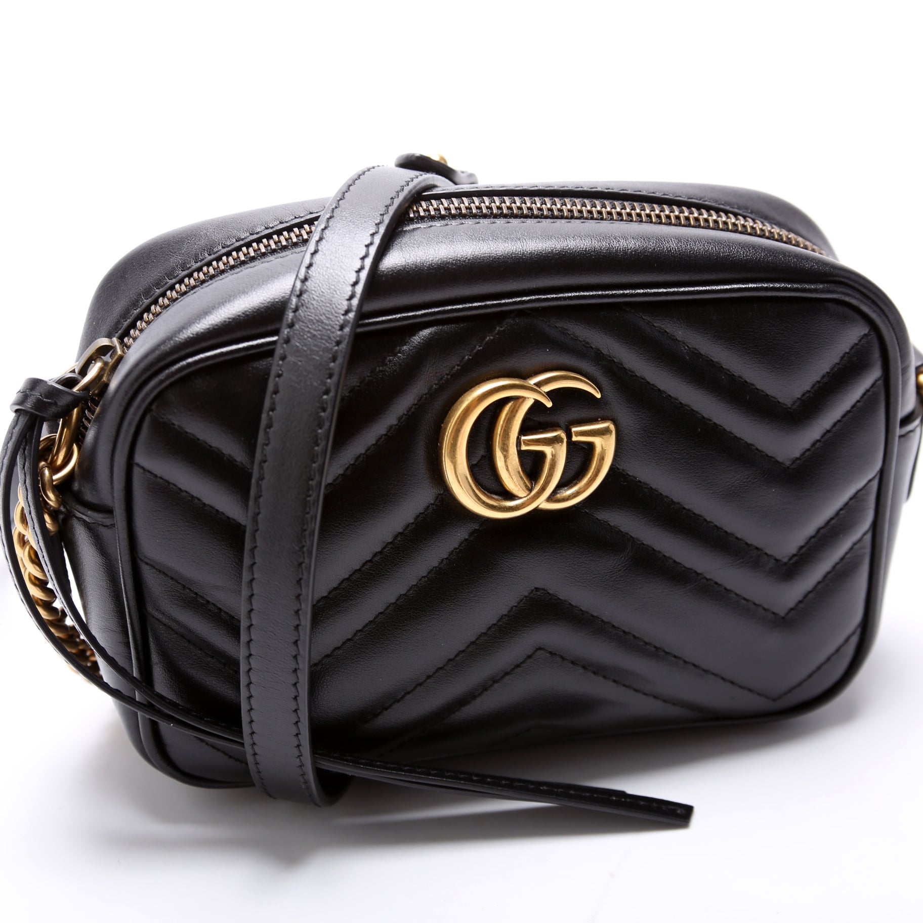 448065 Marmont Mini Camera Bag Black