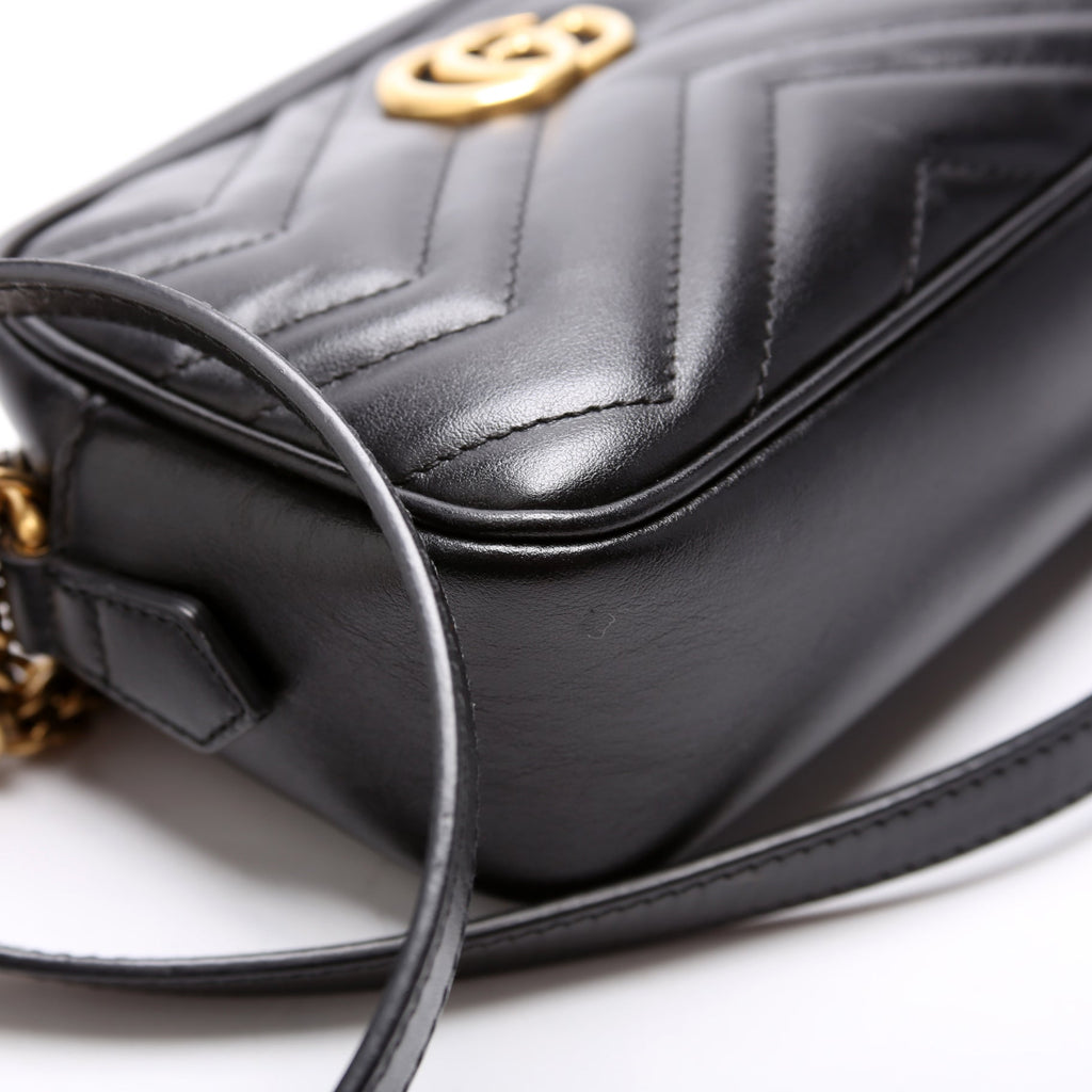 448065 Marmont Mini Camera Bag Black