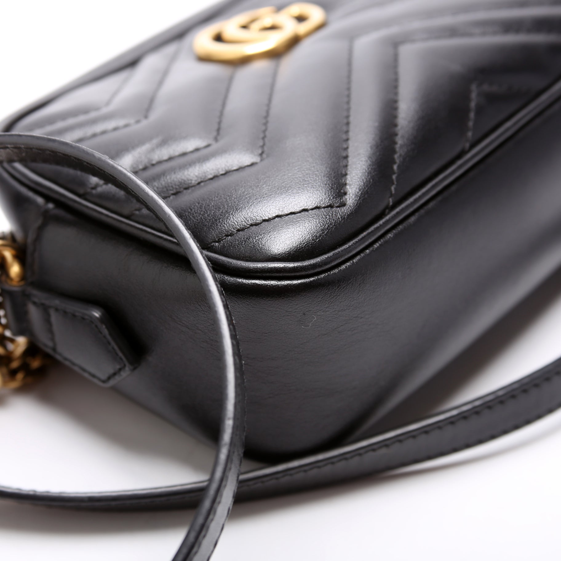 448065 Marmont Mini Camera Bag Black
