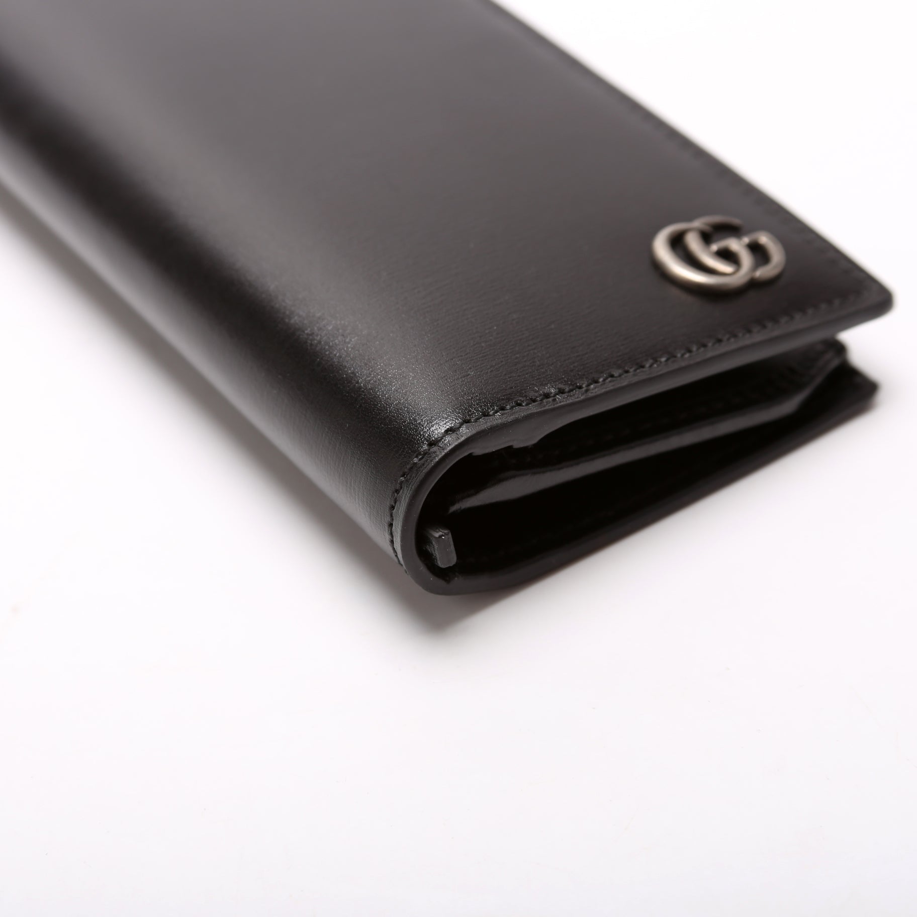428740 Marmont Bi Fold Long Wallet Black