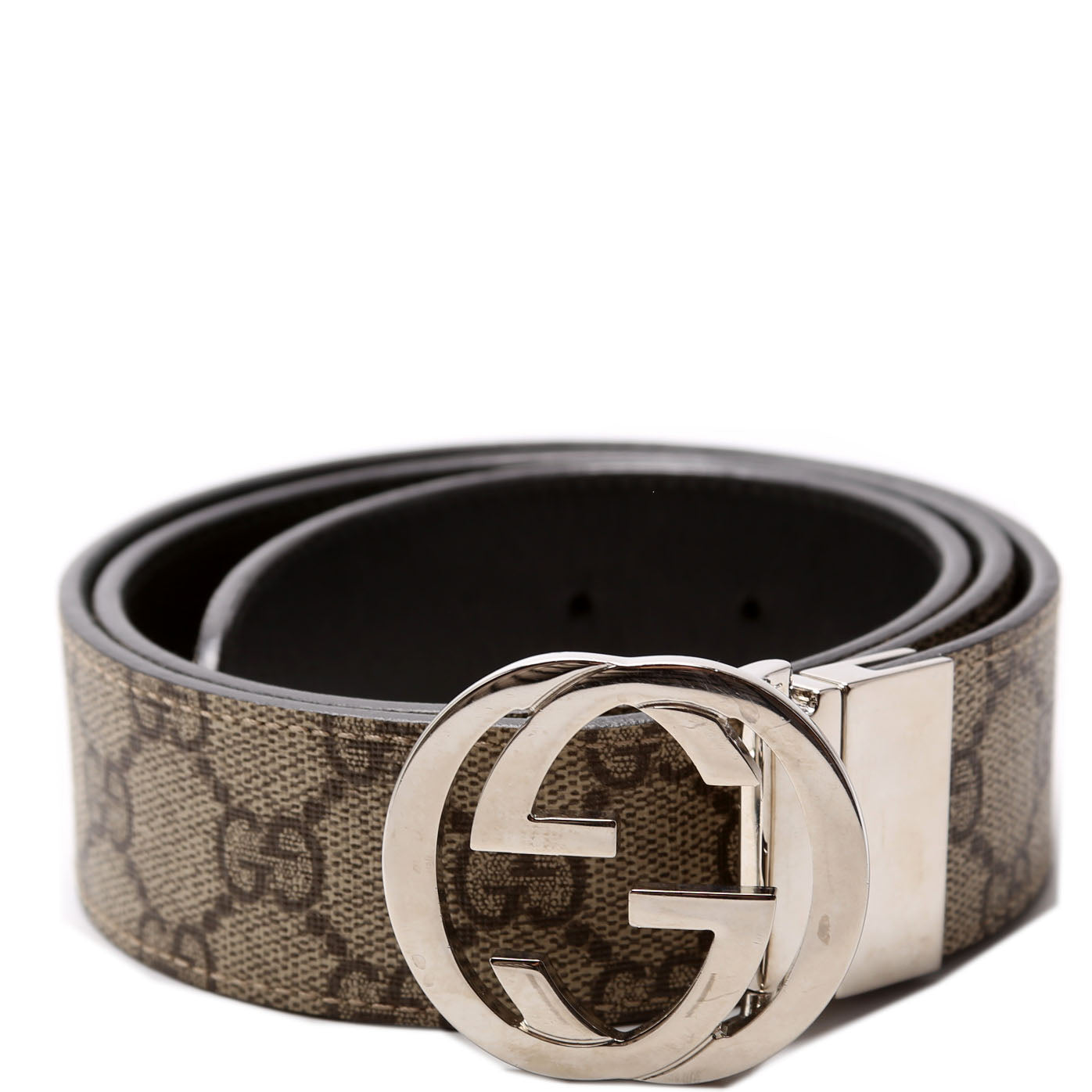 473030 GG Supreme Leather Reversible Size 85/34