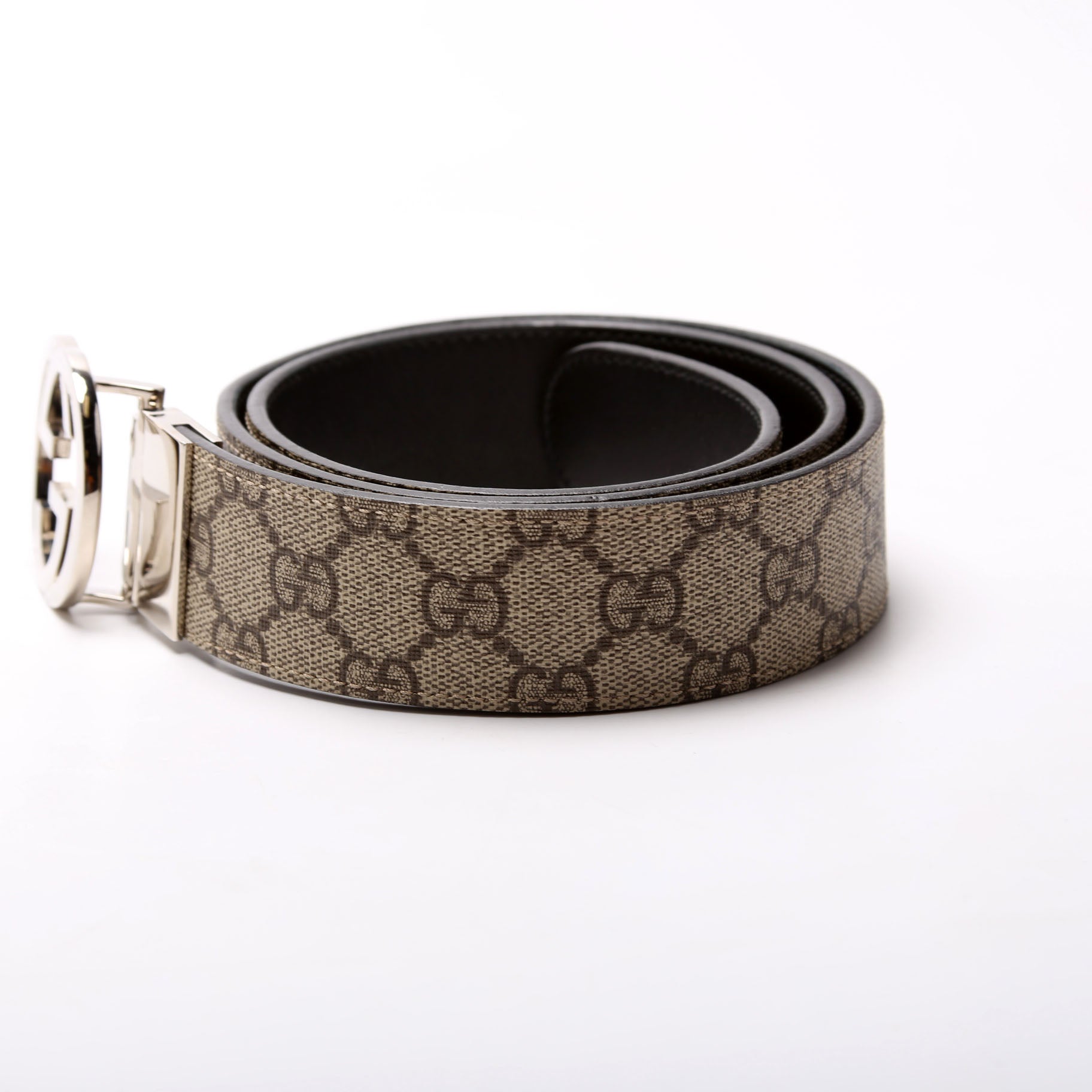 473030 GG Supreme Leather Reversible Size 85/34
