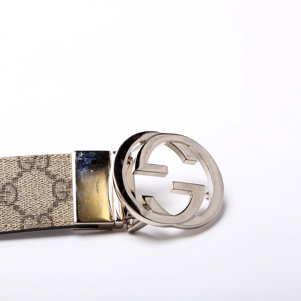 473030 GG Supreme Leather Reversible Size 85/34