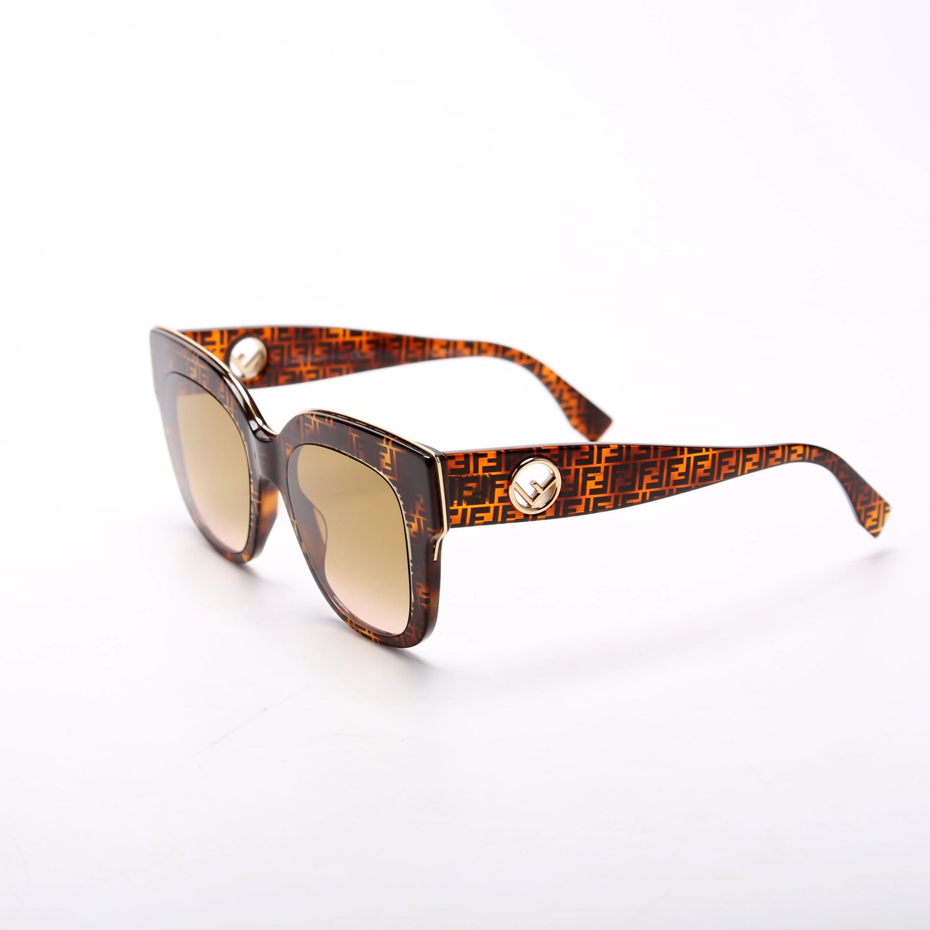 FF0359/G/S F is Fendi Cat Eye Sunglasses Brown